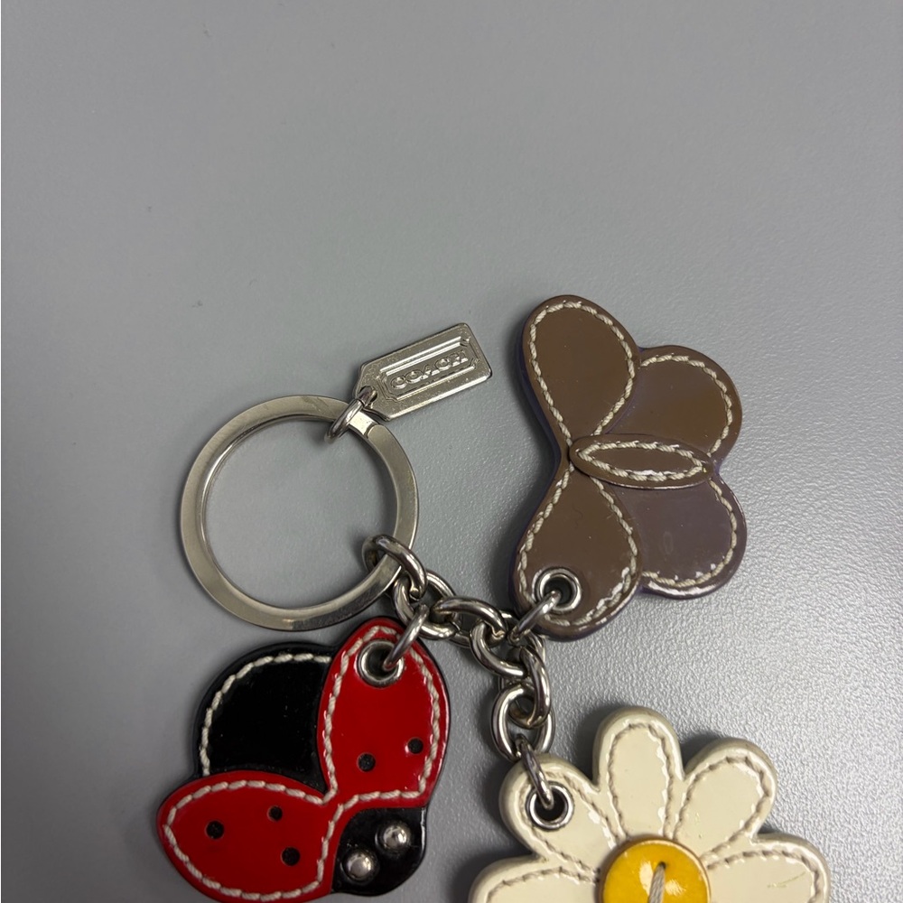 Rare Coach Butterfly, Flower and Ladybug Keychain - Picture 4 of 5